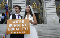 Gay Marriage Opponents Ask Supreme Court to Halt Same Sex Marriage in California